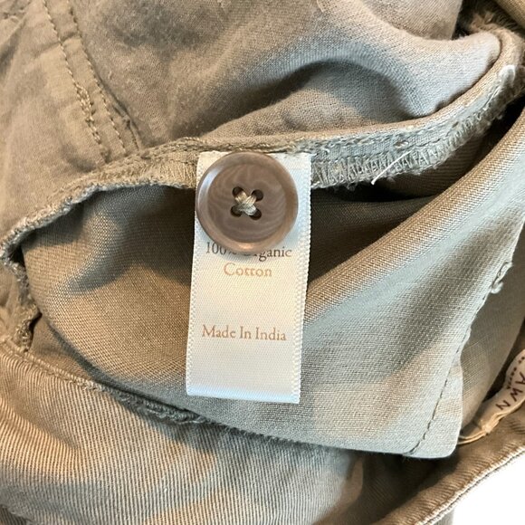 Christy Dawn Judene Pants Stone Size 2 Pleated Tan Olive - Picture 9 of 10